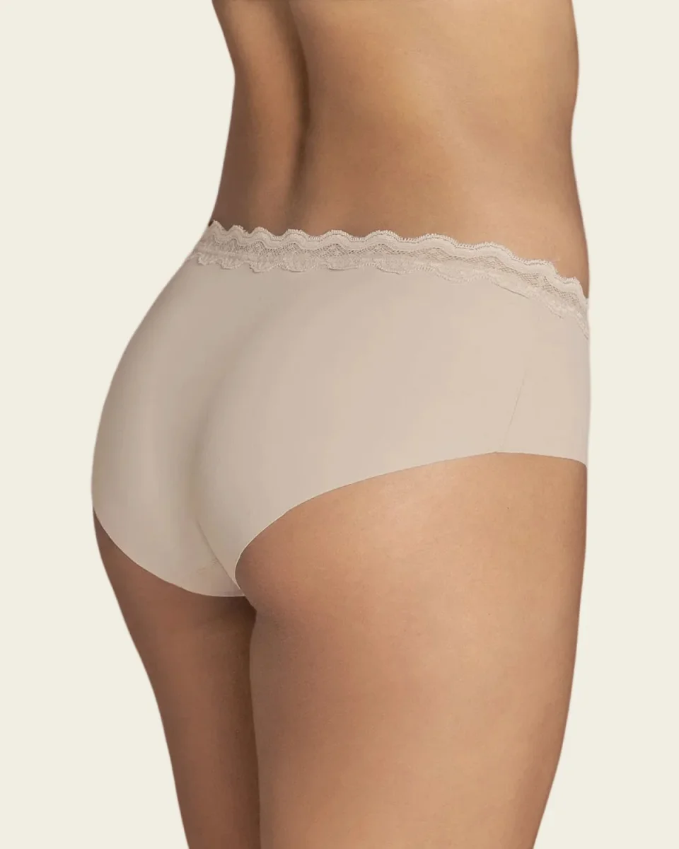 Midrise Lace Waistband Cheeky Panty