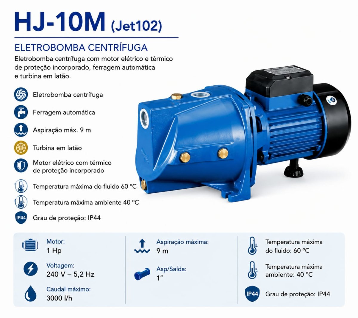 Eletrobomba HJ-10M (Jet102)