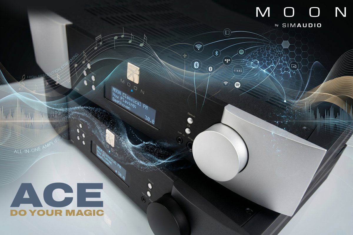 MOON ACE – Amplificador/DAC/Streamer com oferta Supra Lorad 2.5 SPC e Cat8
