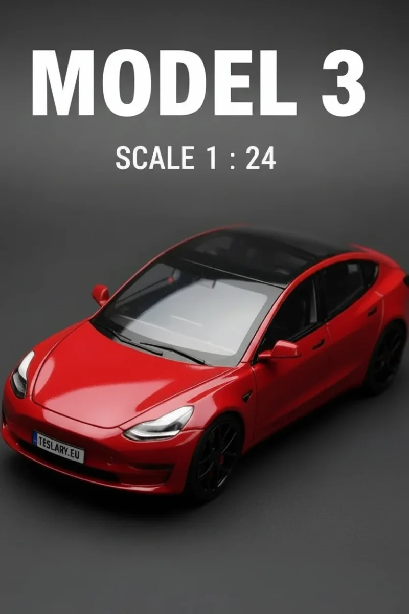 Tesla Model 3 Carros em Miniatura 1:24 Model Versão do carro 2019 – 2023