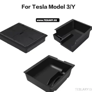 Tesla Model Kit de acessórios 3/Y com 4 peças: Organizador para console central + capa de privacidade para câmera.