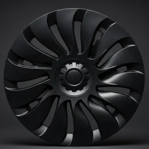 TESLA MODEL Calotas de 19" com cobertura total, estilo ubertine - Preto fosco