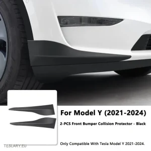 Tesla Model Protetores de silicone para para-choque dianteiro em formato de Y (2 peças)