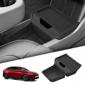 Tesla Model Bandeja organizadora inferior do console central Y Juniper (somente para modelos com tração traseira padrão)