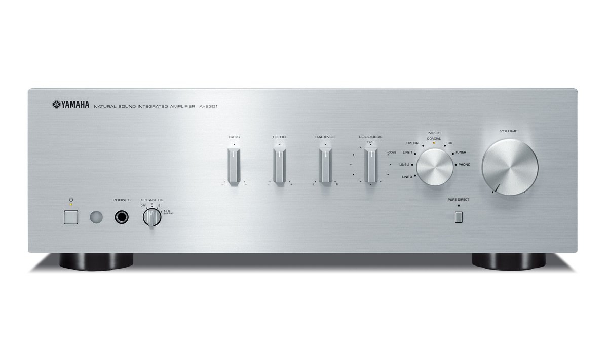 Yamaha A-S301 – Amplificador Stereo, Silver